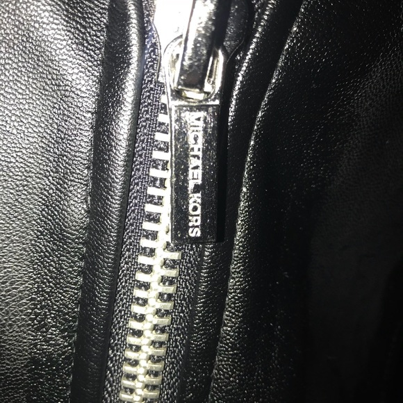 Michael Kors Faux leather moto ponte jacket - Picture 6 of 8
